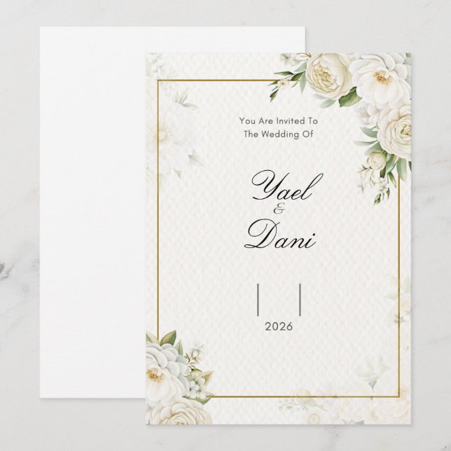 Wedding invitation (Front/Back)