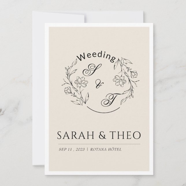 Wedding invitation  (Front)
