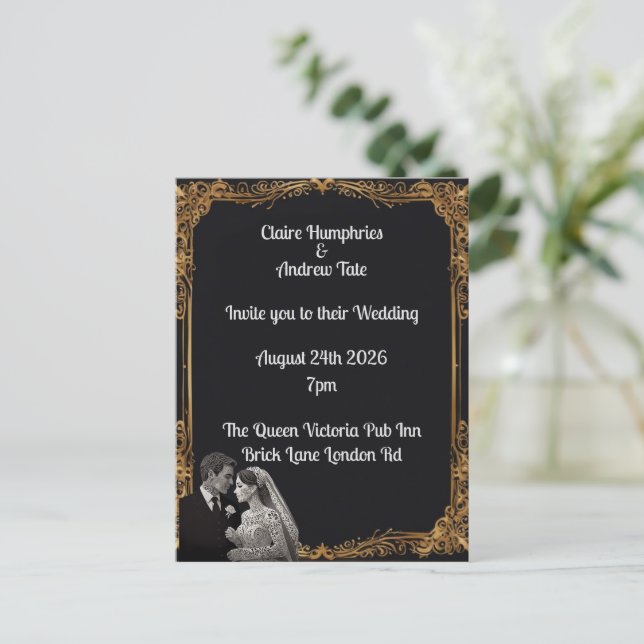 Wedding Invitation  (Standing Front)