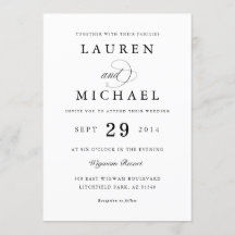 Wedding invitation