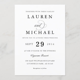 Wedding invitation