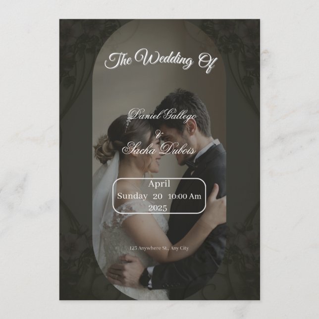 wedding invitation  (Front)