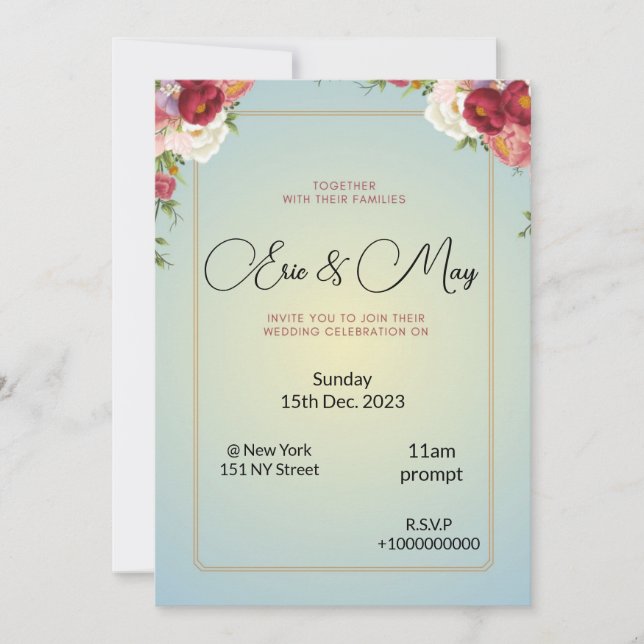 Wedding Invitation (Front)