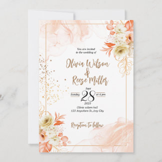 Wedding Invitation 5x7 in