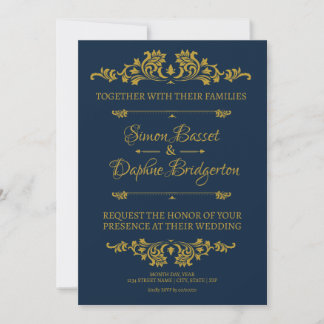 Wedding Invitation: A Gilded Affair Invitation