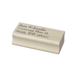 wedding Invitation address Rubber Stamp