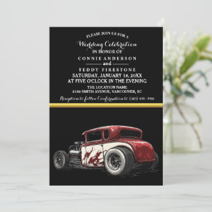 Wedding Invitation and Hot Rod