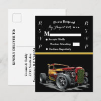 Wedding Invitation and Hot Rod