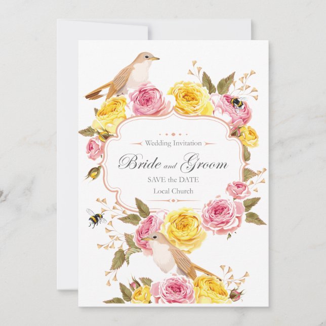 Wedding invitation anniversary card  (Front)