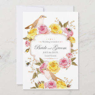 Wedding invitation anniversary card 