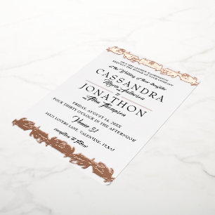 Wedding Invitation: Art Nouveau & Poem 11