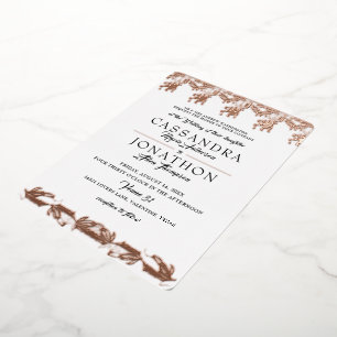 Wedding Invitation - Art Nouveau & Poem 5