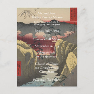 Wedding Invitation Artist Hiroshige Utagawa
