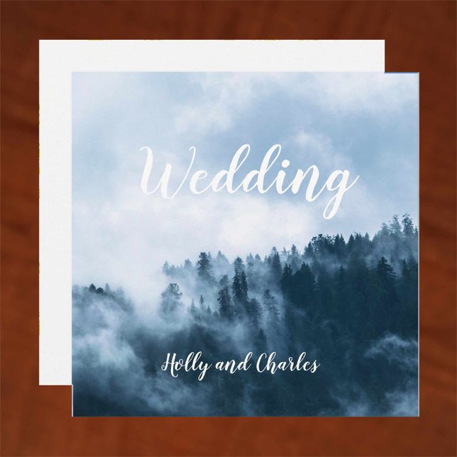 Wedding Invitation. Atmospheric Mists and Forest. Invitation (Creator Uploaded)