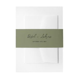 Wedding Invitation Belly Band