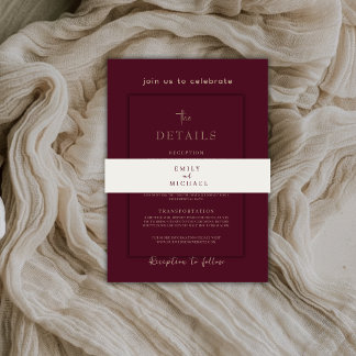 Wedding Invitation Belly Bands Elegant Personalize Band