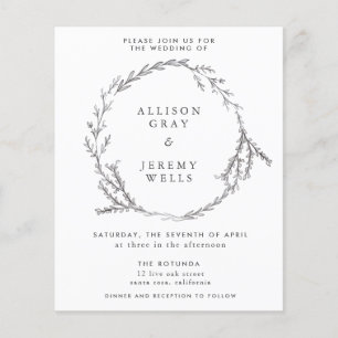 Wedding Invitation Budget Flyer