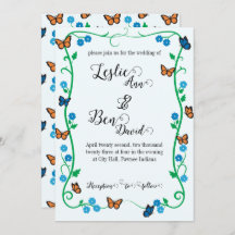 Wedding Invitation Butterfly