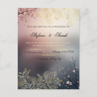 Wedding invitation card
