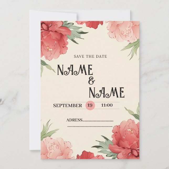 Wedding  Invitation card (Front)
