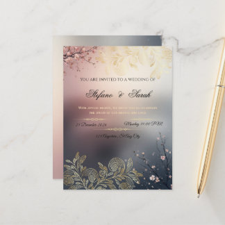 Wedding invitation card