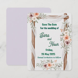 Wedding invitation card