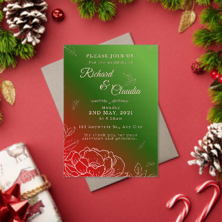 Wedding invitation card