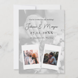 Wedding Invitation Card Photo Collage Invitation 