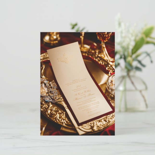 wedding invitation cards (Standing Front)