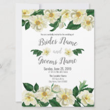 Wedding Invitation, Country Roses