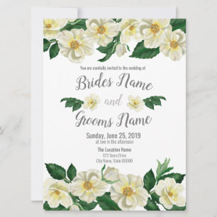 Wedding Invitation, Country Roses Save The Date