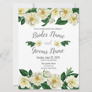 Wedding Invitation, Country Roses Save The Date