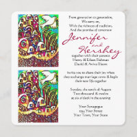 Wedding Invitation - Dove of Peace City Of Israel
