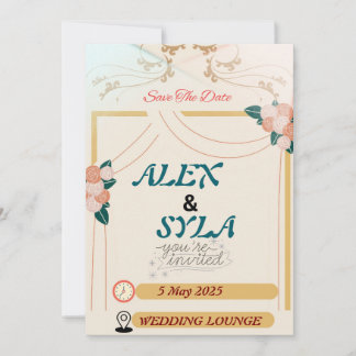 Wedding Invitation - Editable Template
