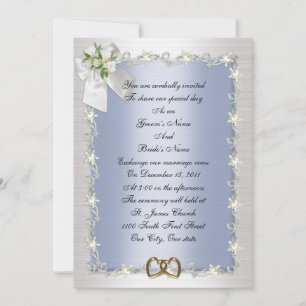 Wedding invitation elegant