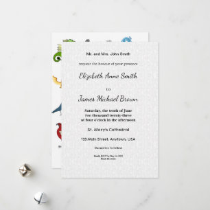 Wedding Invitation Elegant Classic Script Card