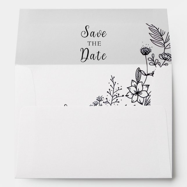 Wedding invitation envelope (Back (Bottom))