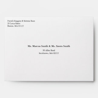 Wedding Invitation Envelope