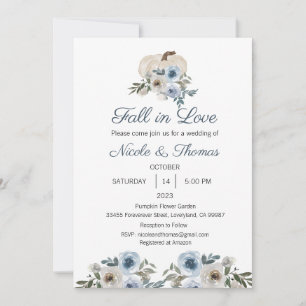 Wedding Invitation, Fall in Love Wedding  Invitation