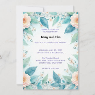 Wedding Invitation Floral
