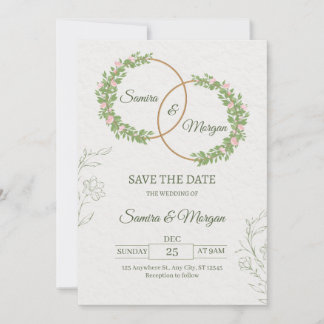 wedding invitation floral