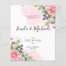 Wedding Invitation Floral 