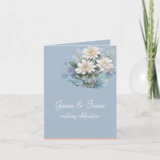 wedding invitation floral pastel