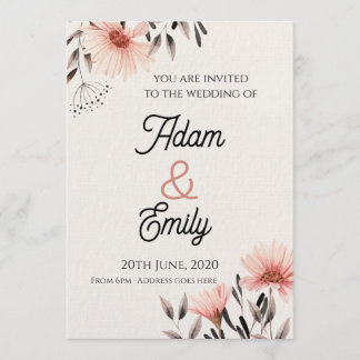 Wedding Invitation Flower