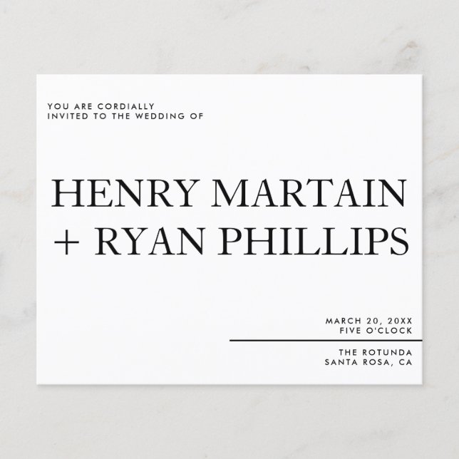 Wedding Invitation Flyer (Front)