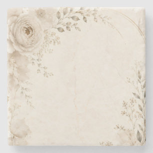 Wedding Invitation for Modern European Events Stone Coaster