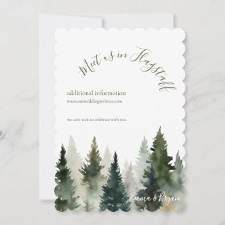 Wedding Invitation | Forest Pines Watercolor
