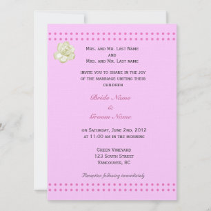 wedding invitation from bride and groom's parents