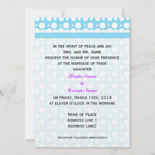 wedding invitation from bride and groom's parents.