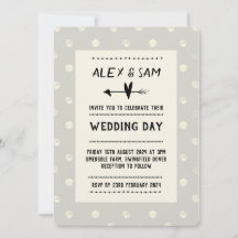 Wedding Invitation fun modern design